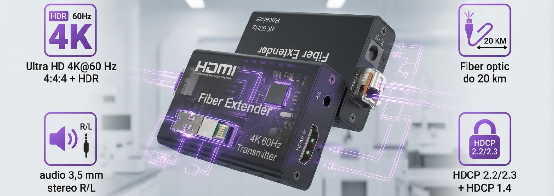 konwerter hdmi na światłowód